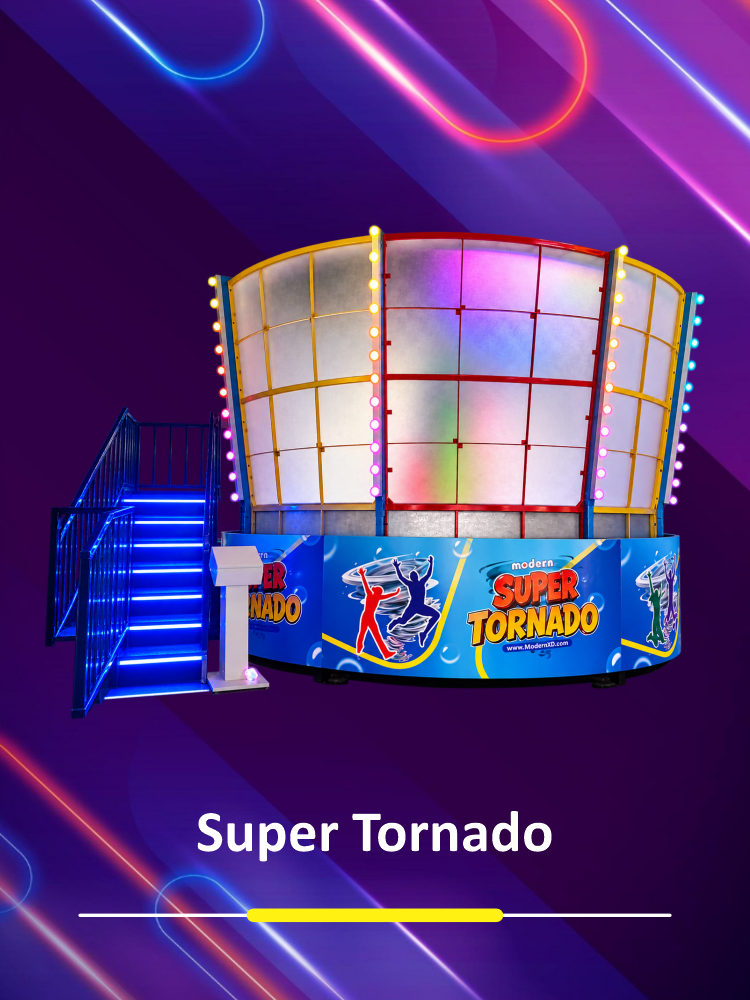 Super Tornado zero gravity ride manufactured by Modern XD in Gwalior